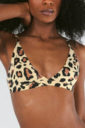 Shinesty The Primal Passion naughty cheetah Boob Hammock triangle bralette – animal print