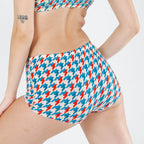Shinesty The Swanky retro houndstooth modal boyshort underwear – bold patterned novelty