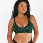 Shinesty The Kiss Me There mistletoe Boob Hammock plunge bralette – Christmas novelty bralette