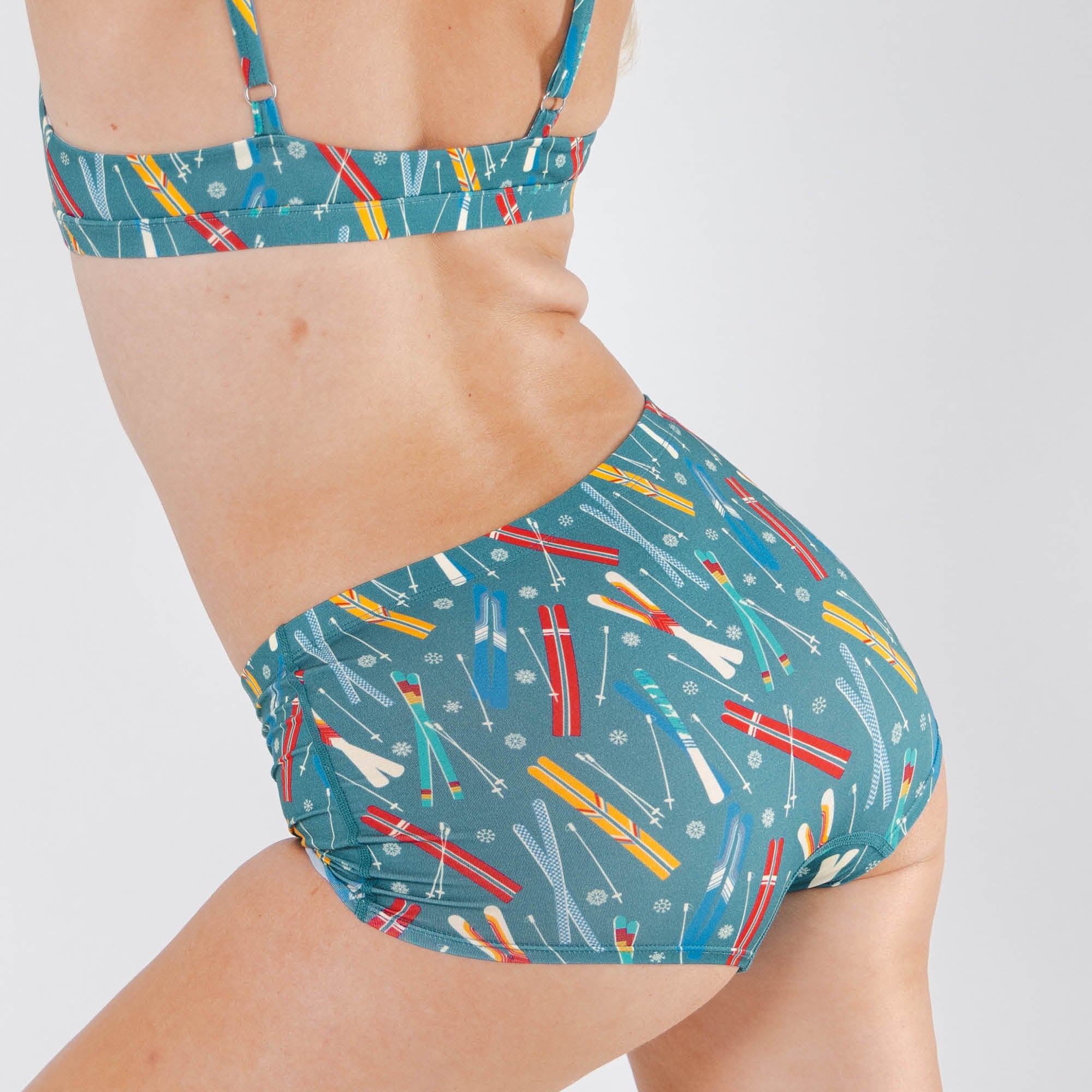 Shinesty The Ski In Ski Out retro ski modal boyshort underwear – funny ski novelty underwear