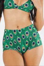 Shinesty The Fancy Feather peacock modal boyshort underwear – bold novelty