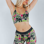 Shinesty The Area 51 retro alien women's boxers – funny retro alien novelty underwear