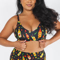 Shinesty The Gotcha Sriracha hot sauce Boob Hammock plunge bralette – funny novelty bralette