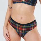 Shinesty The Cappuccino holiday tartan plaid cheeky underwear – festive novelty underwear
