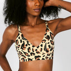 Shinesty The Primal Passion naughty cheetah Boob Hammock plunge bralette – animal print