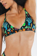 Shinesty The Super Shroom neon mushrooms Boob Hammock triangle bralette – neon novelty