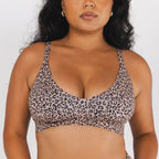 Shinesty The Wild Cat leopard print Boob Hammock plunge bralette – bold animal print