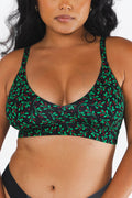 Shinesty The Kiss Me There mistletoe Boob Hammock plunge bralette – Christmas novelty bralette