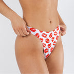 Shinesty The Pucker Up lipstick kiss MicroModal thong – funny bold novelty underwear