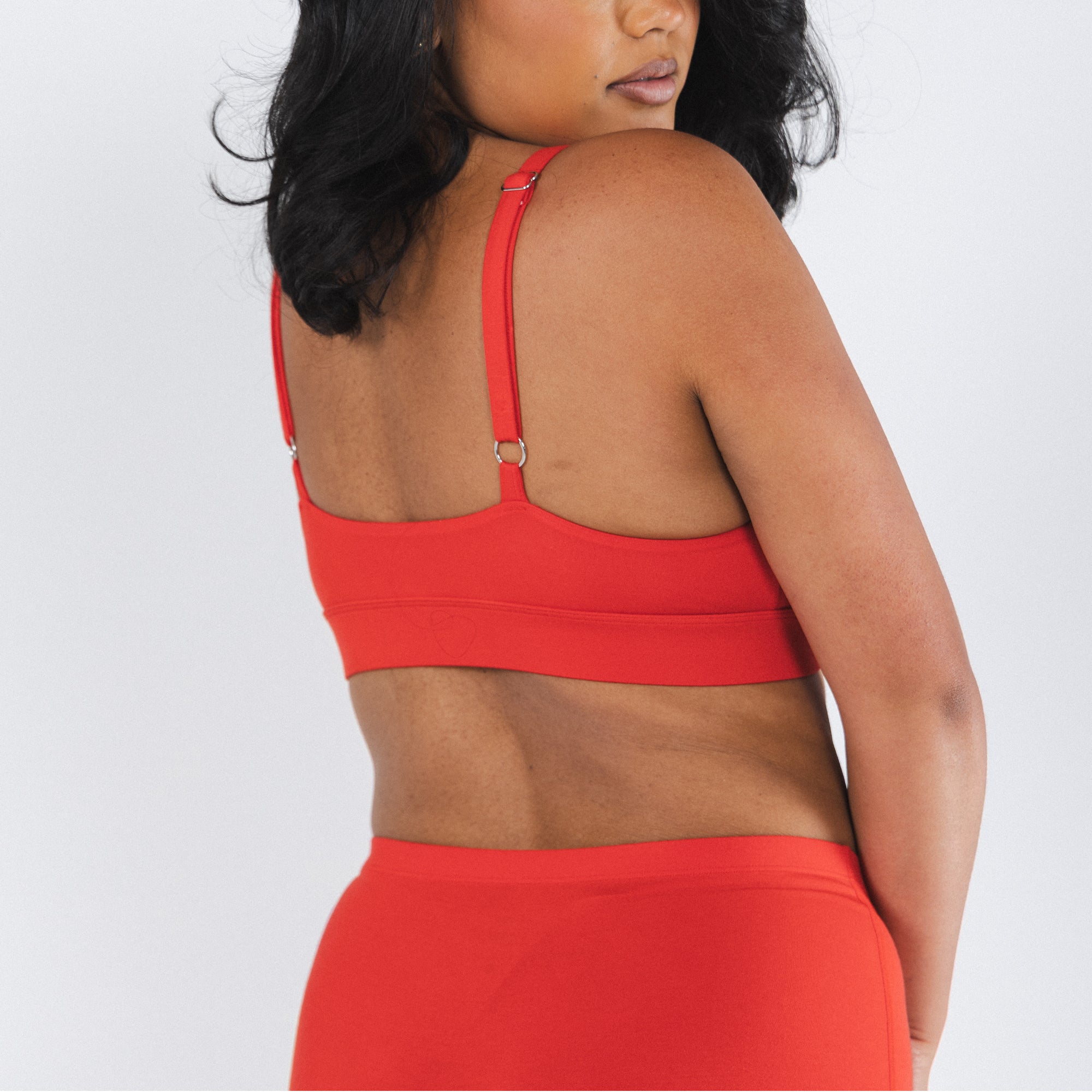 Shinesty The Maraschino flame scarlet red Boob Hammock plunge bralette – bold red bralette