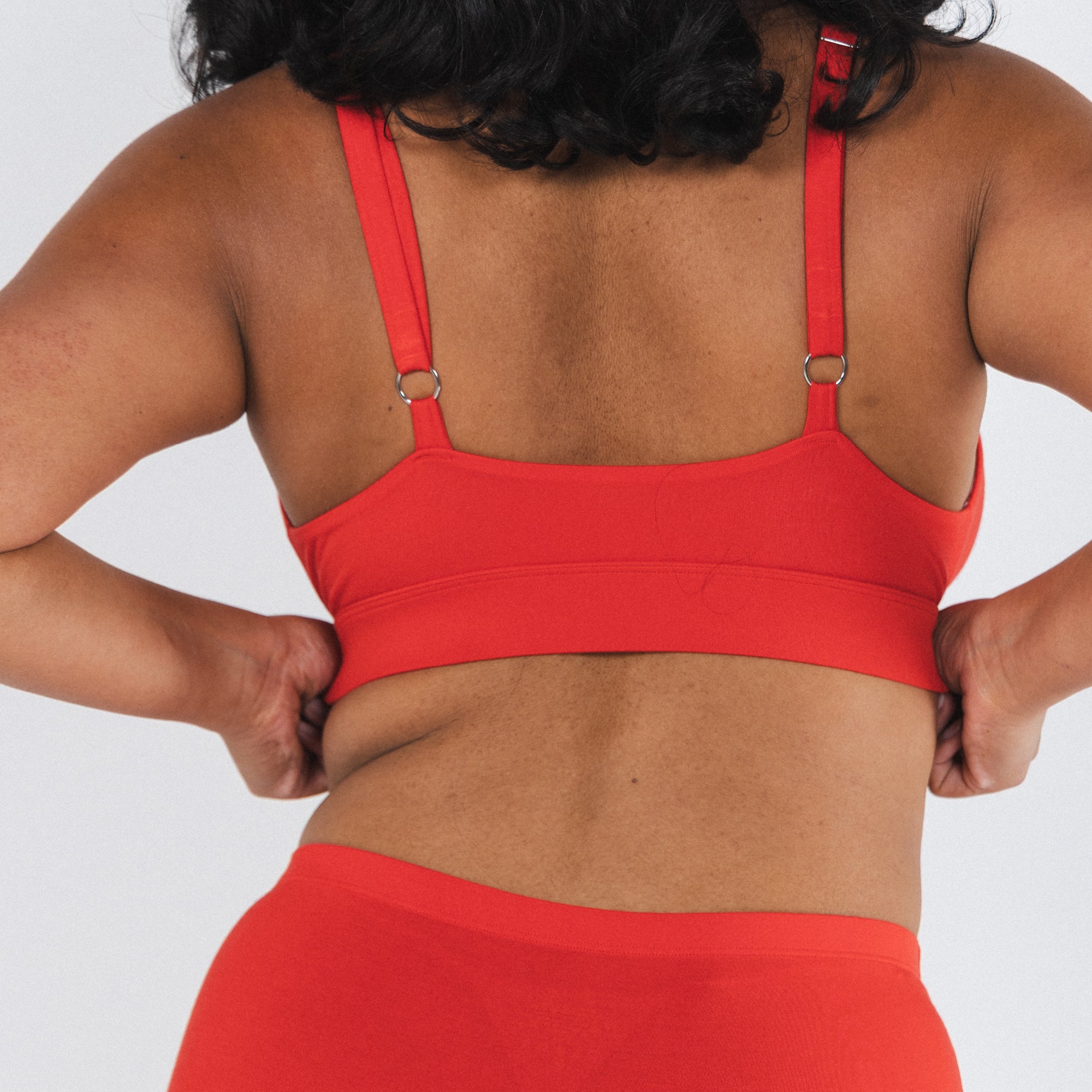 Shinesty The Maraschino flame scarlet red Boob Hammock plunge bralette – bold red bralette