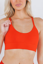 Shinesty The Maraschino flame scarlet red Boob Hammock scoop bralette – bold red bralette