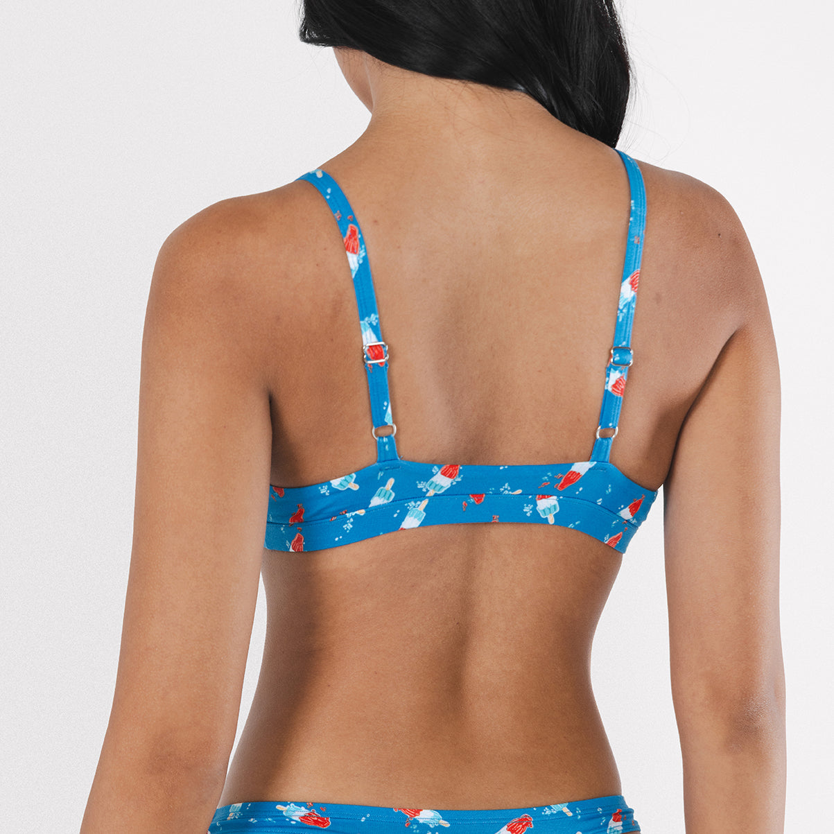 Shinesty The Popsicle Stick USA popsicle Boob Hammock triangle bralette – patriotic summer