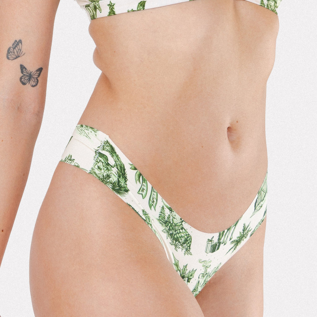 Shinesty The Western Wonderland western toile seamless thong – holiday novelty underwear