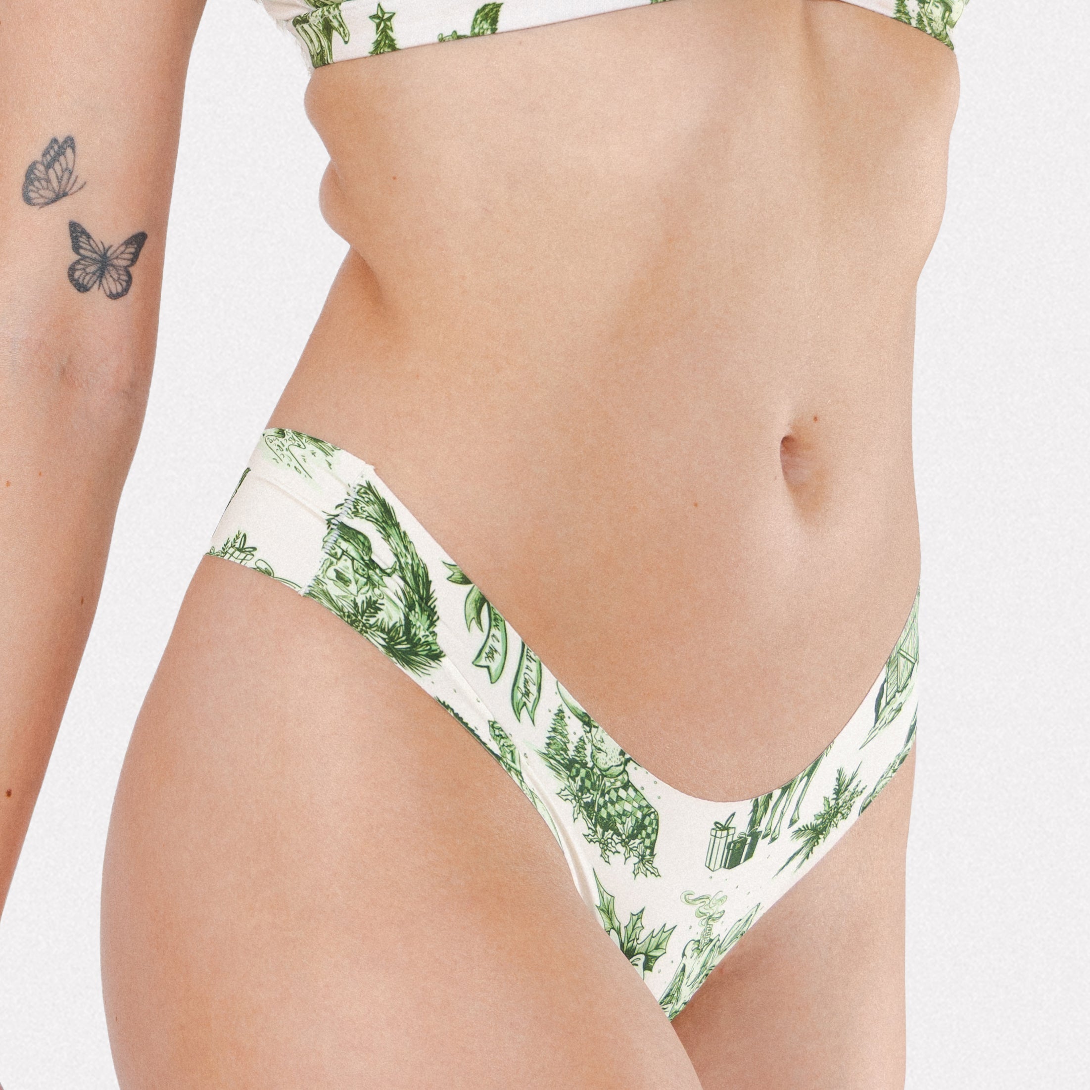 Shinesty The Western Wonderland western toile seamless thong – holiday novelty underwear