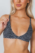 Shinesty The Salt and Pepper polka dot Boob Hammock triangle bralette – classic polka dot