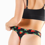 Shinesty The Berries and Cream strawberry seamless thong – sweet berry novelty underwear