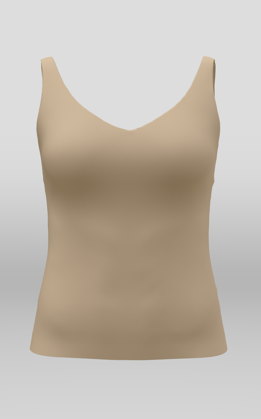 The Only Bra Shaping Cami in Nude, front view on a white background.