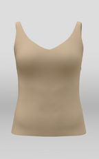 The Only Bra Shaping Cami in Nude, front view on a white background.