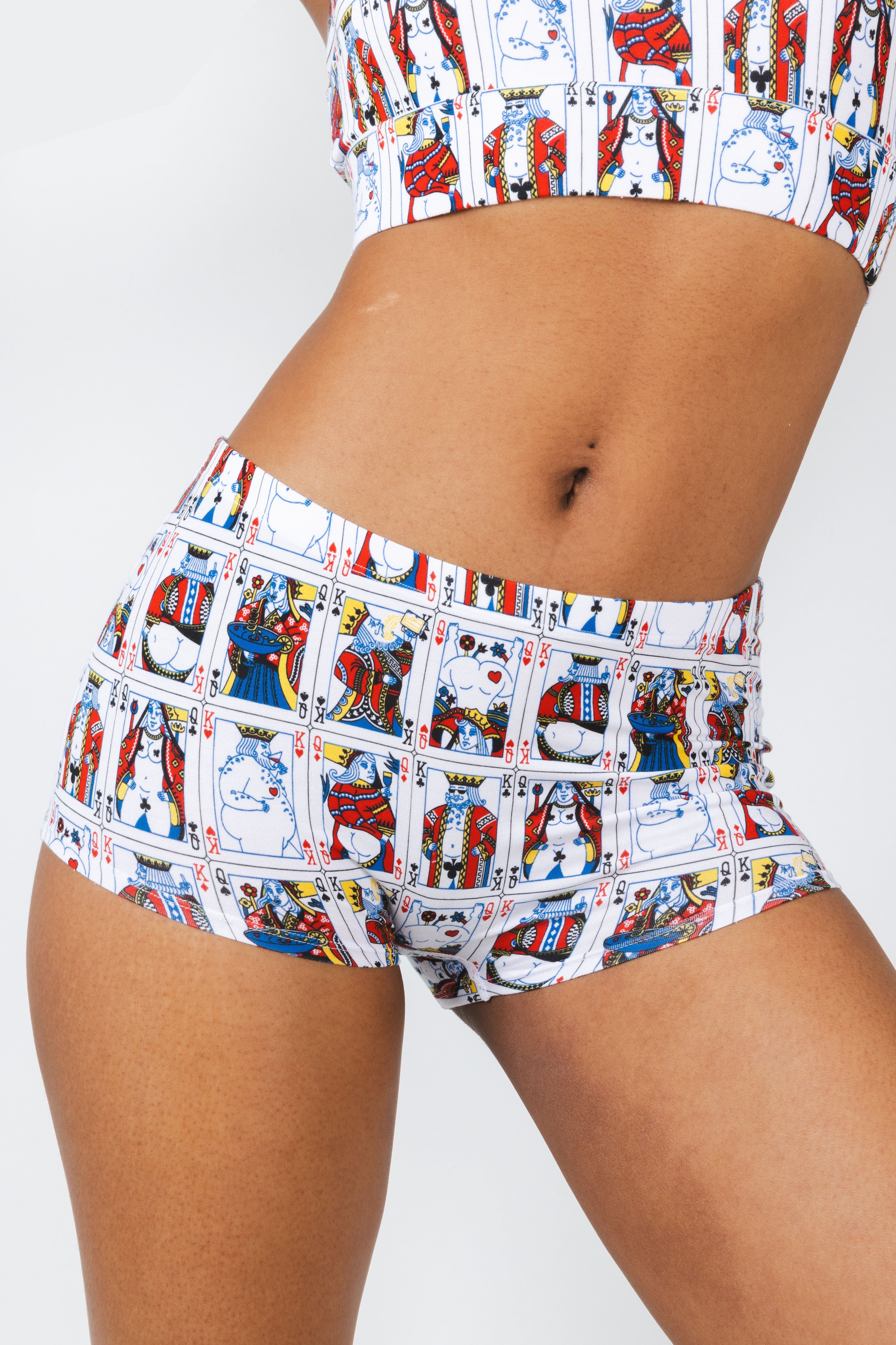 Shinesty The Strip Poker playing cards modal boyshort underwear – funny gambling novelty