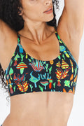 Shinesty The Super Shroom neon mushrooms Boob Hammock scoop bralette – neon novelty bralette
