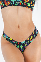 Shinesty The Super Shroom neon mushrooms seamless thong – funny neon novelty underwear