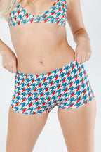 Shinesty The Swanky retro houndstooth modal boyshort underwear – bold patterned novelty