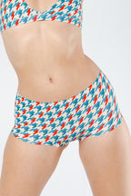 Shinesty The Swanky retro houndstooth seamless boyshort – bold patterned novelty