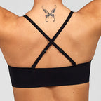 The Only Bra Only Adjustable Bra worn on model, alternate front view on a white background.
