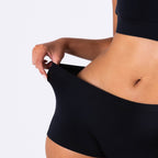Shinesty The Threat Level Midnight solid black modal boyshort – classic everyday underwear