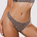 Shinesty The Wild Cat leopard print MicroModal thong – bold animal print novelty