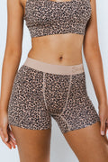 Shinesty The Wild Cat leopard print women's boxers – bold animal print novelty underwear