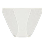 Spun Bamboo PantyBoo Women's Bikini Underwear in Natural, front view on a white background.