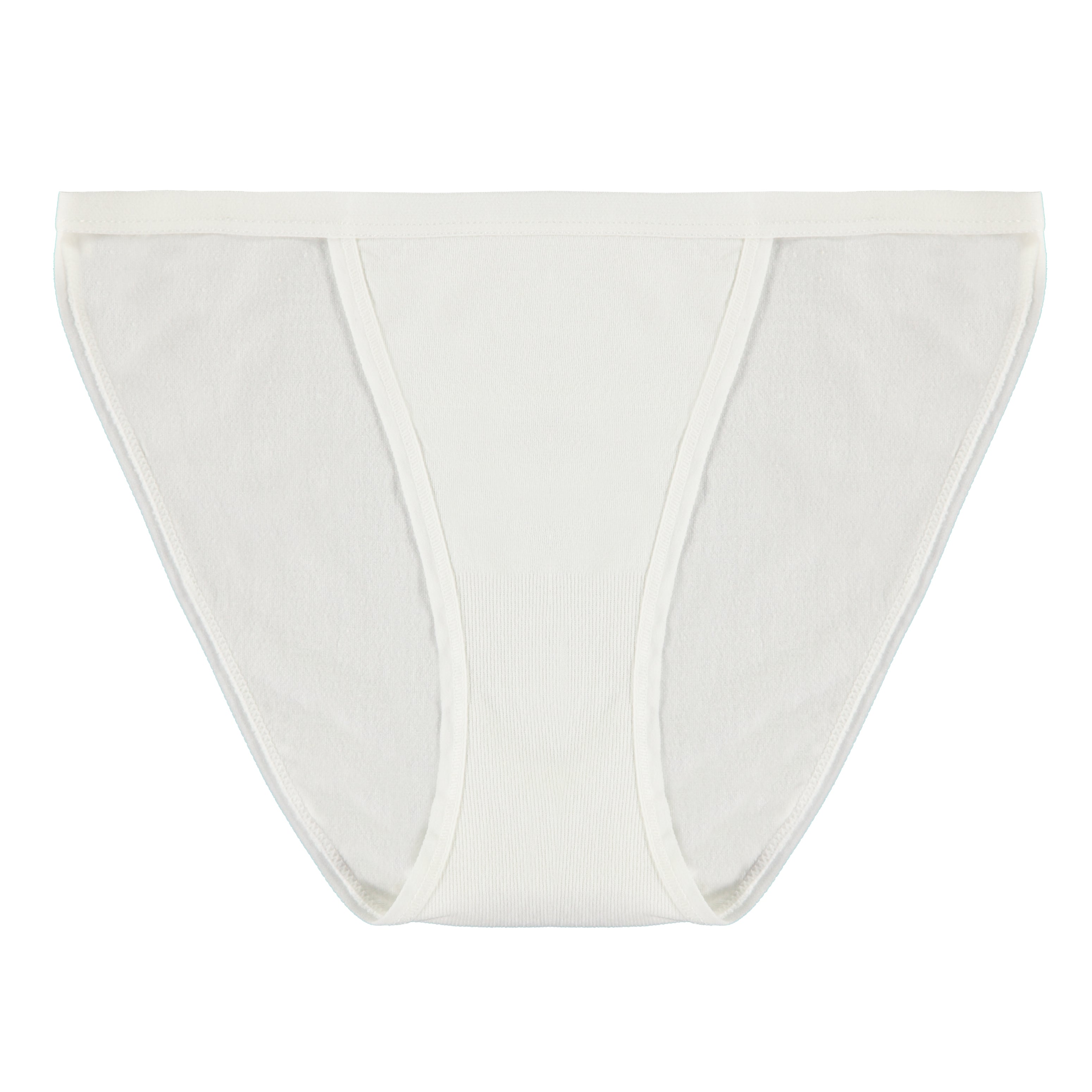 Spun Bamboo PantyBoo Women's Bikini Underwear in Natural, front view on a white background.