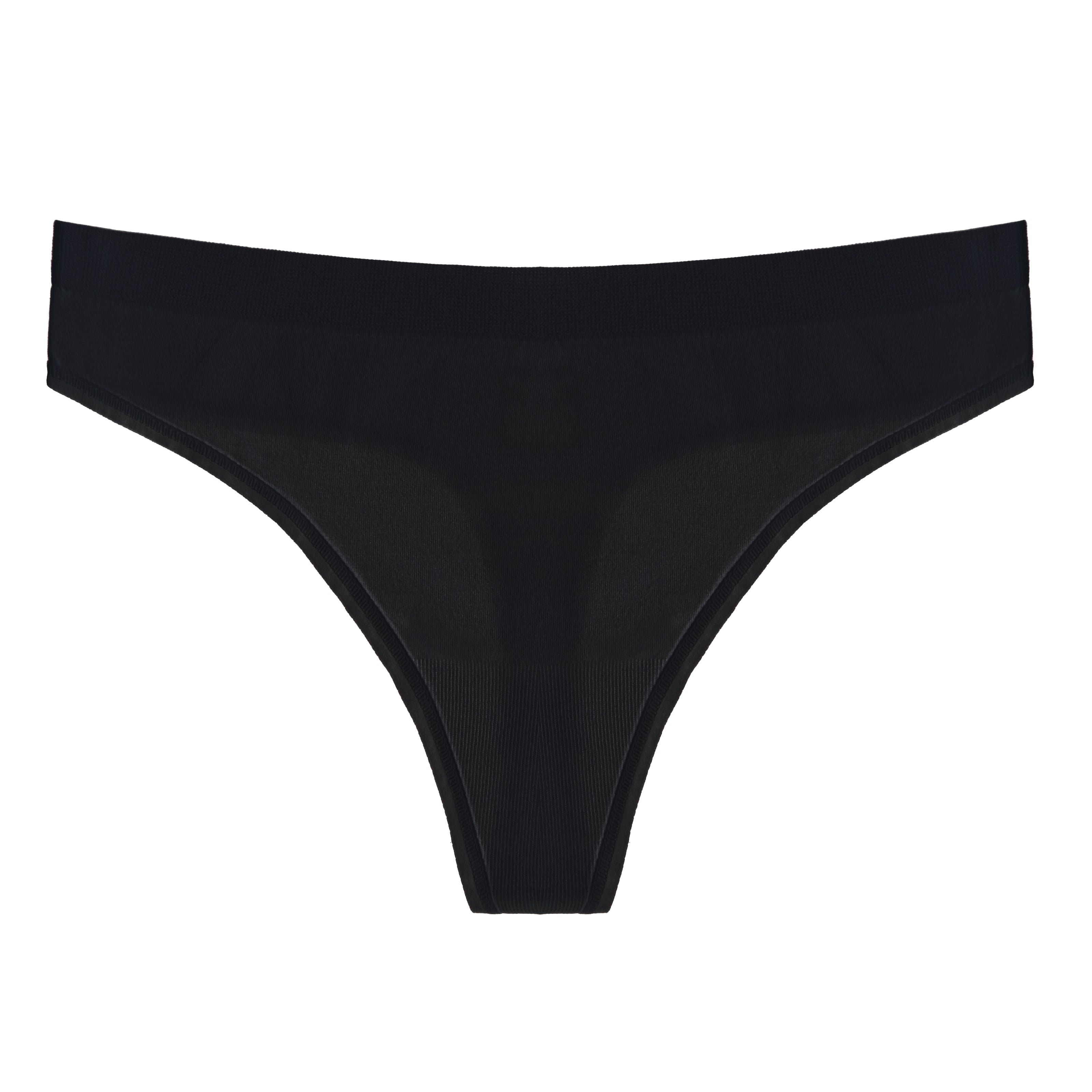 Spun Bamboo PantyBoo Women's Bamboo Thong, back view on a white background.