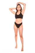 Spun Bamboo PantyBoo Women's Bamboo Thong, front view on a white background.