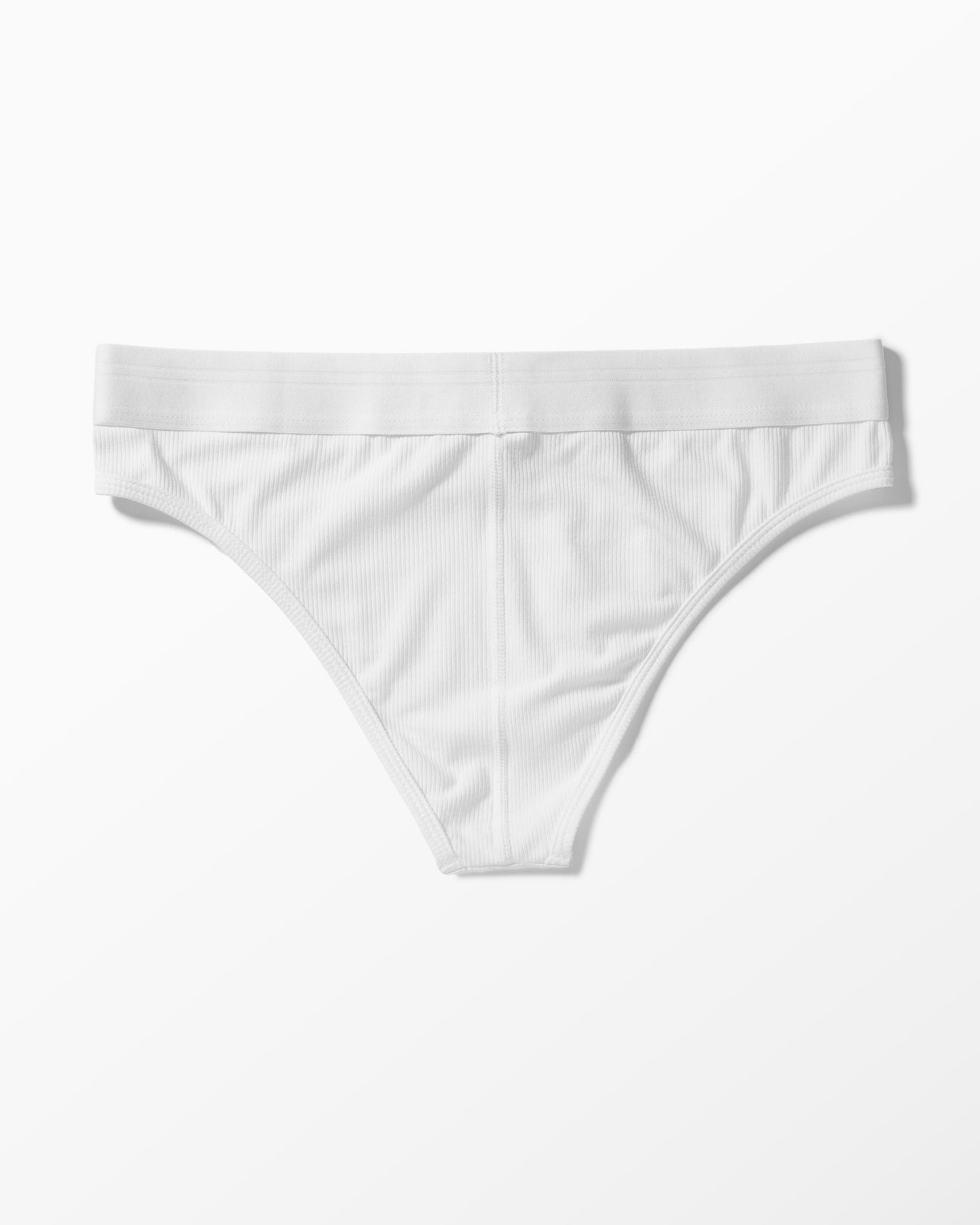 YYCG women's ribbed boy brief in gray white black – silky rayon everyday underwear